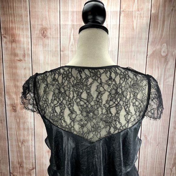 💕SALE💕BCBGMaXazria Black Ruffle dress - Picture 2 of 7